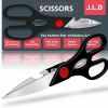 Heavy Duty Multi Purpose Kitchen Scissors with Nutcracker and Bottle Opener