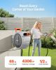 VEVOR Retractable Garden Hose Reel 65 FT Wall Mounted Hose Reel with Spray Nozzle