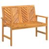 Natural Wood Garden Lounge Set Solid Acacia Wood Outdoor Patio Furniture