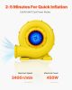 VEVOR Inflatable Blower, 380W&450W, 0.5 & 0.6 HP Bounce House Blower, Pump Commercial Air Blower for Inflatables