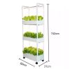 3 Tier Hydroponic Growing System 42 Pods Indoor Garden Kit with 6 Grow Lights