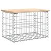 Garden Bench Natural Pine Wood Solid Pine Wood Compact Durable