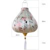 12 Inch Grey Butterfly Satin Chinese Style Hanging Lantern Decorative Festival Light for Party Wedding Garden