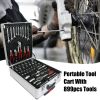 899 Piece Home Repair Tool Set with 4 Drawer Rolling Toolbox