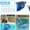 Heavy Duty Pool Skimmer Net Leaf Rake for Pool and Pond Cleaning