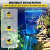 VEVOR Fountain Spillway 23.6x3.2x8.1 Inch, Pool Waterfall Fountain 17 Colors Led, Pool Water Fall Kit with Remote