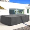 97 x 65 x 26 Inch Weatherproof Outdoor Patio Furniture Cover Gray
