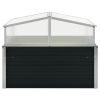 Greenhouse Anthracite Galvanized Steel, Polycarbonate Medium