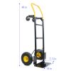 Heavy Duty Dual Purpose Hand Truck 330lb Capacity 2 Wheel Dolly Platform Cart
