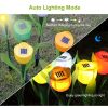 6 Pack Solar Tulip Flower Garden Pathway Lights IP54 Waterproof