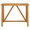 Garden Bar Table Solid Acacia Wood Outdoor Patio Bar Height Table