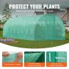 VEVOR 27.4x9.5x7.4 FT Walk In Tunnel Greenhouse Hoop House Galvanized Steel Frame
