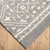 7'x10' Woven Gray Medallion Outdoor Rug
