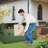 Waterproof Outdoor Storage Box with Ventilated Window & Adjustable Snap Lock