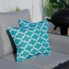 Set of 2 Patio Geometric Throw Pillows 16.5 Inch