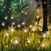 8 Pack Solar Swaying Snowflake Garden Pathway Lights