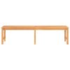 Garden Bench Warm Teak Solid Teak Wood 70.9 Inch Length Outdoor Durable Patio Bench