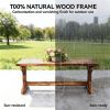 Outdoor Wooden Garden Bench Patio Porch Park Seating Bench