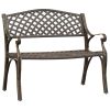 Bronze Cast Aluminum Garden Bench with Durable Outdoor Frame
