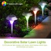 8 Pack Solar Garden Pathway Lights, IP44 Waterproof Color Changing Landscape Lamps with 10 Hour Runtime for Yard, Driveway, and Walkway.