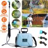 5L Electric Plant Sprayer with Rechargeable Battery, Telescopic Wand, 3 Spray Nozzles, and Shoulder Strap for Garden and Cleaning Use.
