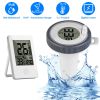 Wireless Floating Pool Thermometer with Digital Indoor Display, IP68 Waterproof, 196FT Range