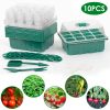10 Pack 120 Cell Seed Starter Tray Kit with Humidity Domes