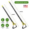 60.63in Adjustable Garden Hoe Handheld Stirrup Hula Hoe Scuffle Loop Hoe Gardening Weeder Cultivator Weeding Rake for Weeding/Loosening Soil
