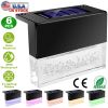 6 Pack Solar Deck Lights with Acrylic Bubble Design, IP55 Waterproof, Warm White/Color Changing LED Step and Fence Lights for Patio and Garden.
