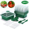 10 Pack 120 Cell Seed Starter Tray Kit with Humidity Domes