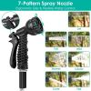 Heavy Duty Stainless Steel Garden Hose with 2 Spray Nozzles Kink Resistant Watering Kit