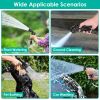Heavy Duty Stainless Steel Garden Hose with 2 Spray Nozzles Kink Resistant Watering Kit