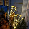 2 Pack Solar Firefly Lights Swaying Waterproof Pathway Stake Lamps Outdoor Decor