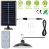 Solar Shed Lights Dimmable Timing Auto Off Sensor Hanging Lamp IP65 Waterproof Remote Control Pendant Light For Garden Patio Balcony with 9.84FT Wire