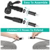 Heavy Duty Stainless Steel Garden Hose with 2 Spray Nozzles Kink Resistant Watering Kit