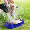 Summer Dog Water Play Sprinkler Outdoor Pet Bath Toy Drinking Fountain Garden Fun