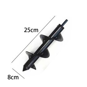 Garden Auger Drill Bit Spiral Earth Hole Digger for Planting (Ships From: CN, Color: 8X25cm)