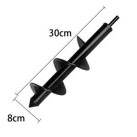 Garden Auger Drill Bit Spiral Earth Hole Digger for Planting (Ships From: CN, Color: 8X30cm)