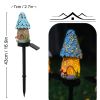 Cute Easter Rabbit Solar Garden Lights Waterproof LED Landscape Lamp