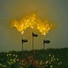 LED Solar Coral Stake Garden Light Rechargeable Pathway Outdoor Lamp