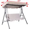 77 x 43 Inch Patio Swing Canopy Replacement Cover