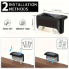 Solar Deck Lights Outdoor 16 Pack Waterproof LED Step Lights for Stairs Fence Patio Yard