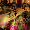 Outdoor solar watering can light, retro metal lantern with hanging LED string lights, waterproof garden decorative solar-powered yard décor.