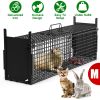Live Animal Cage Trap For Animals Under Easy To Setup Humane Galvanized Iron Trap Cage For Raccoons Armadillos Groundhogs Muskrats Opossums Skunks