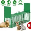 Live Animal Cage Trap For Animals Under Easy To Setup Humane Galvanized Iron Trap Cage For Raccoons Armadillos Groundhogs Muskrats Opossums Skunks