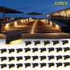 32/16 PCS Solar Deck Lights Outdoor, Solar Step Lights Waterproof Led Solar lights