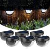 12 Pack Solar Fence Wall Lights Rechargeable Outdoor Security Lights