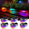 12 Pack Solar Fence Wall Lights Rechargeable Outdoor Security Lights