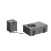Patio Garden Fire Pit Table Set with Built In Ice Bucket Magnesium Oxide