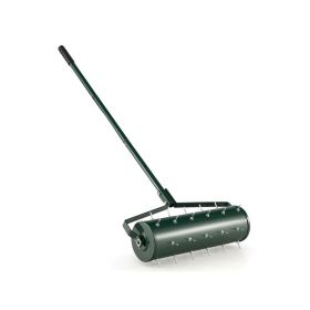 Garden Manual Lawn Aerator with Detachable Handle (type: 21 inches, Color: Green)